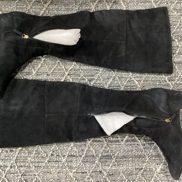 NINE WEST | BLACK SUEDE | KNEE HIGH | SZ 12 M - Picture 12 of 14